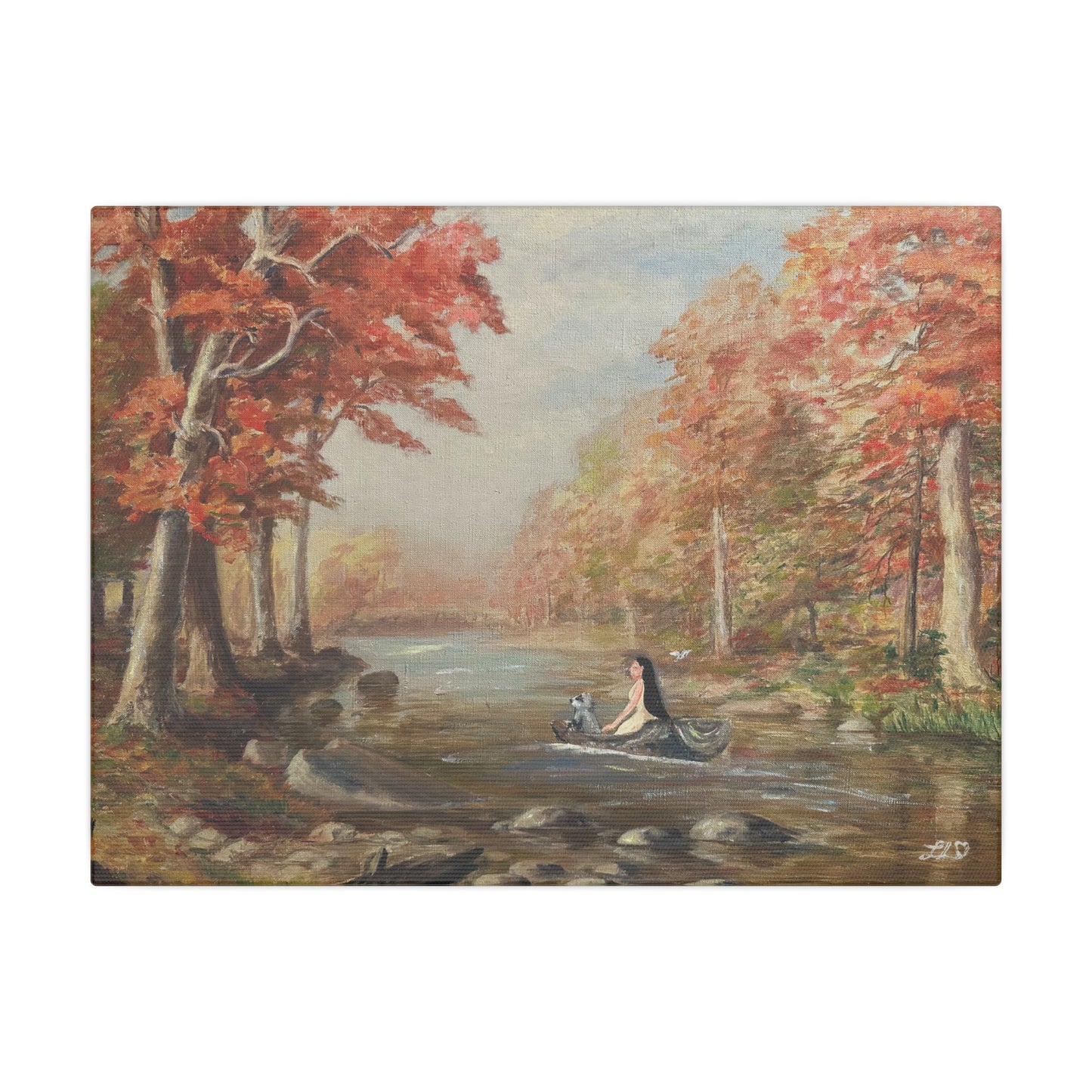 "Around the Riverbend" - Matte Canvas, Stretched, 0.75"