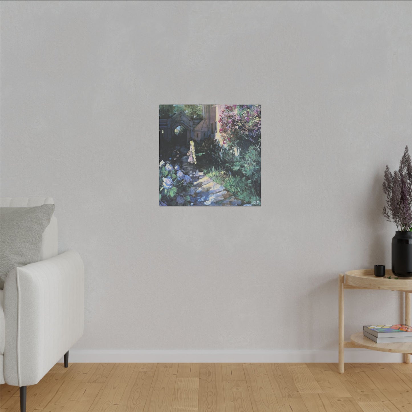 "Flower Gleam and Glow" - Matte Canvas, Stretched, 0.75"