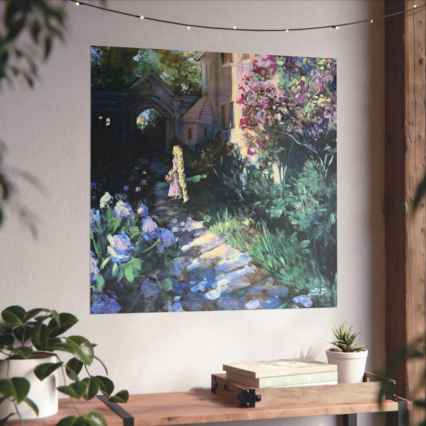 "Flower Gleam and Glow" Print- Fine Art Poster