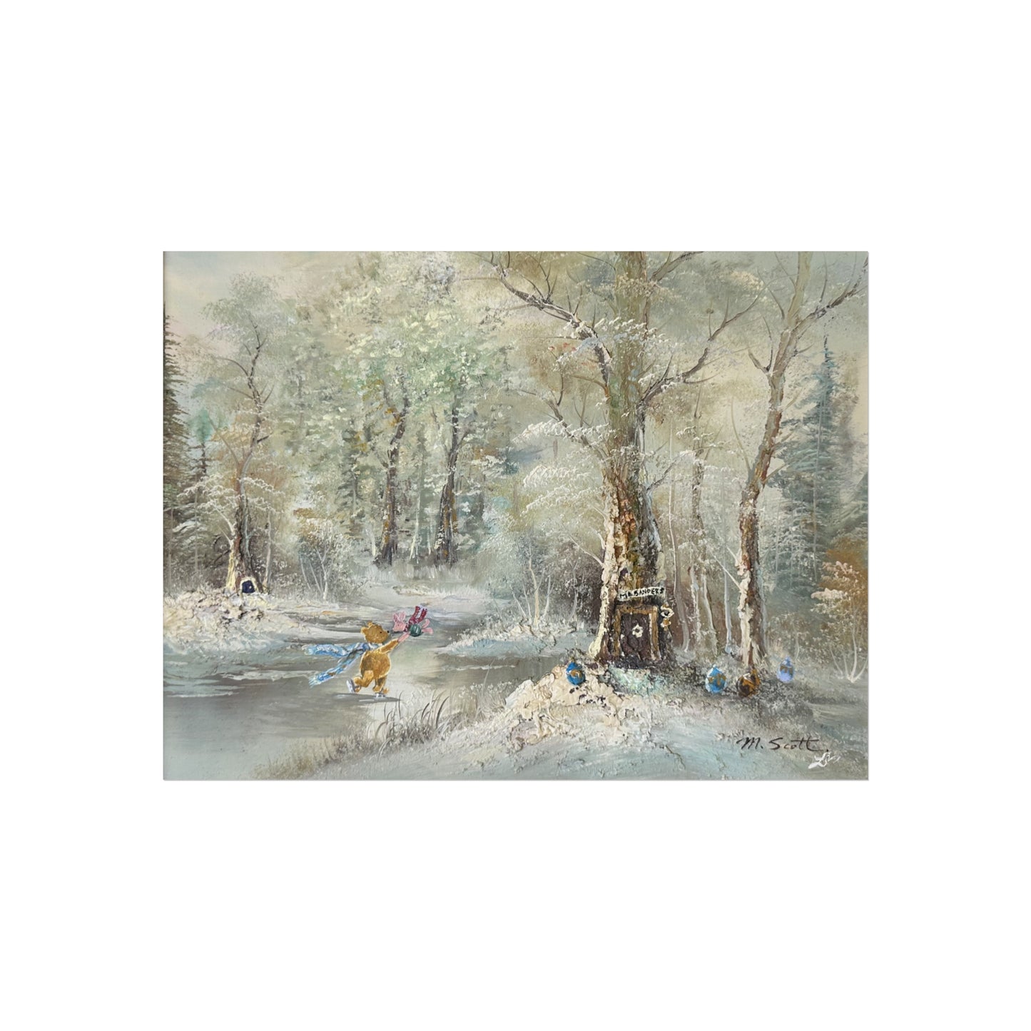 "Hundred Acre Ice Skating" - Fine Art Poster
