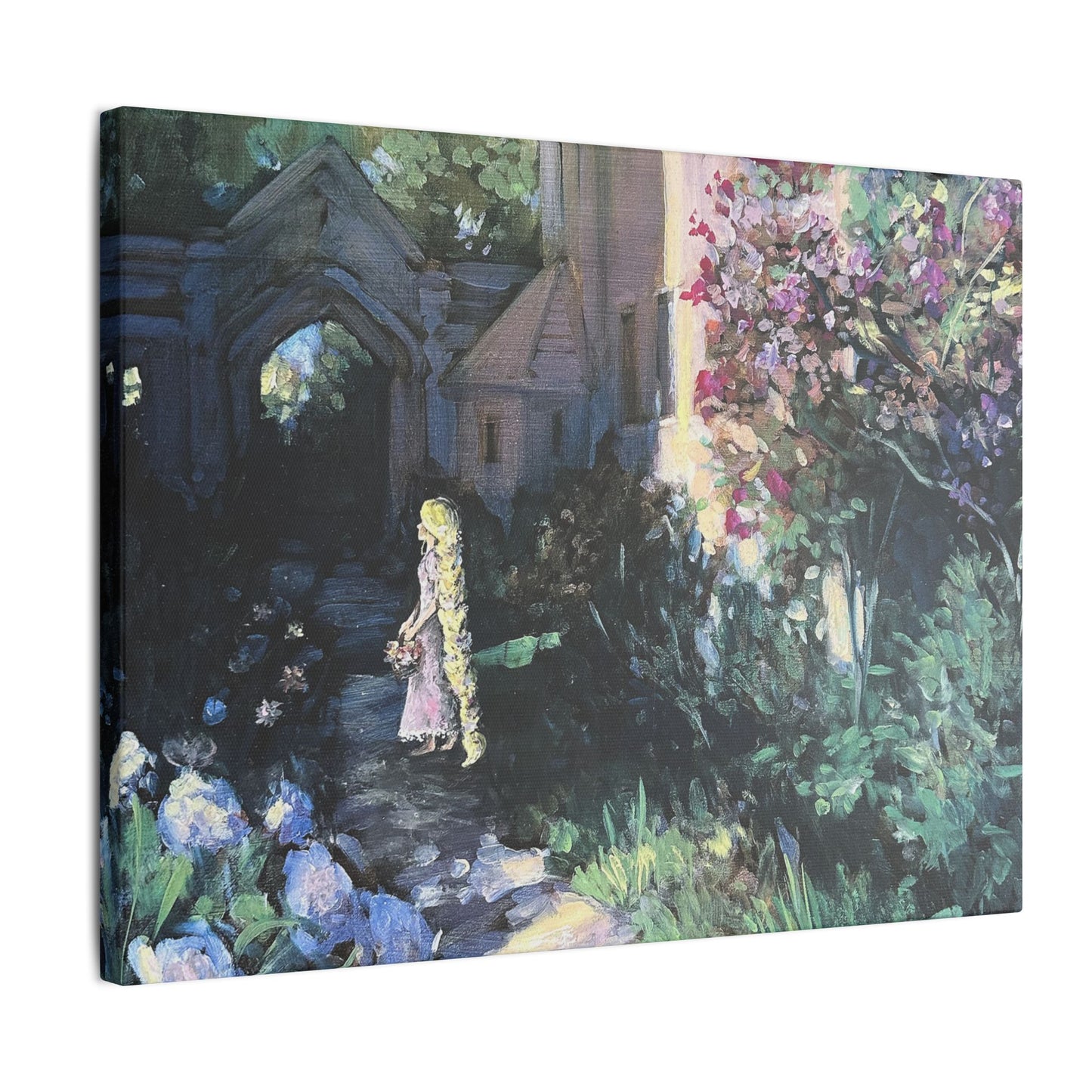 "Flower Gleam and Glow" - Matte Canvas, Stretched, 0.75"
