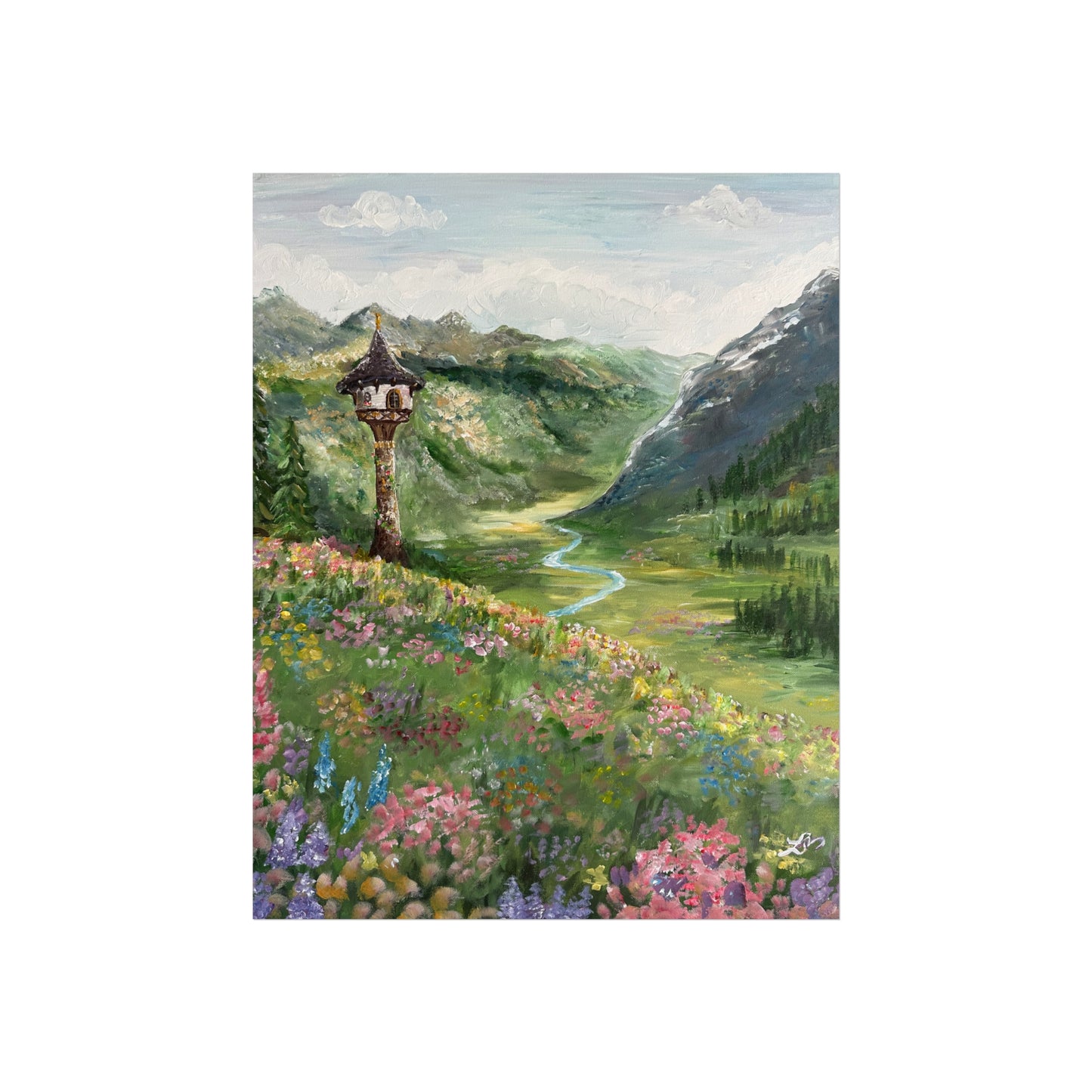 "Let Down Your Hair" Print- Fine Art Poster