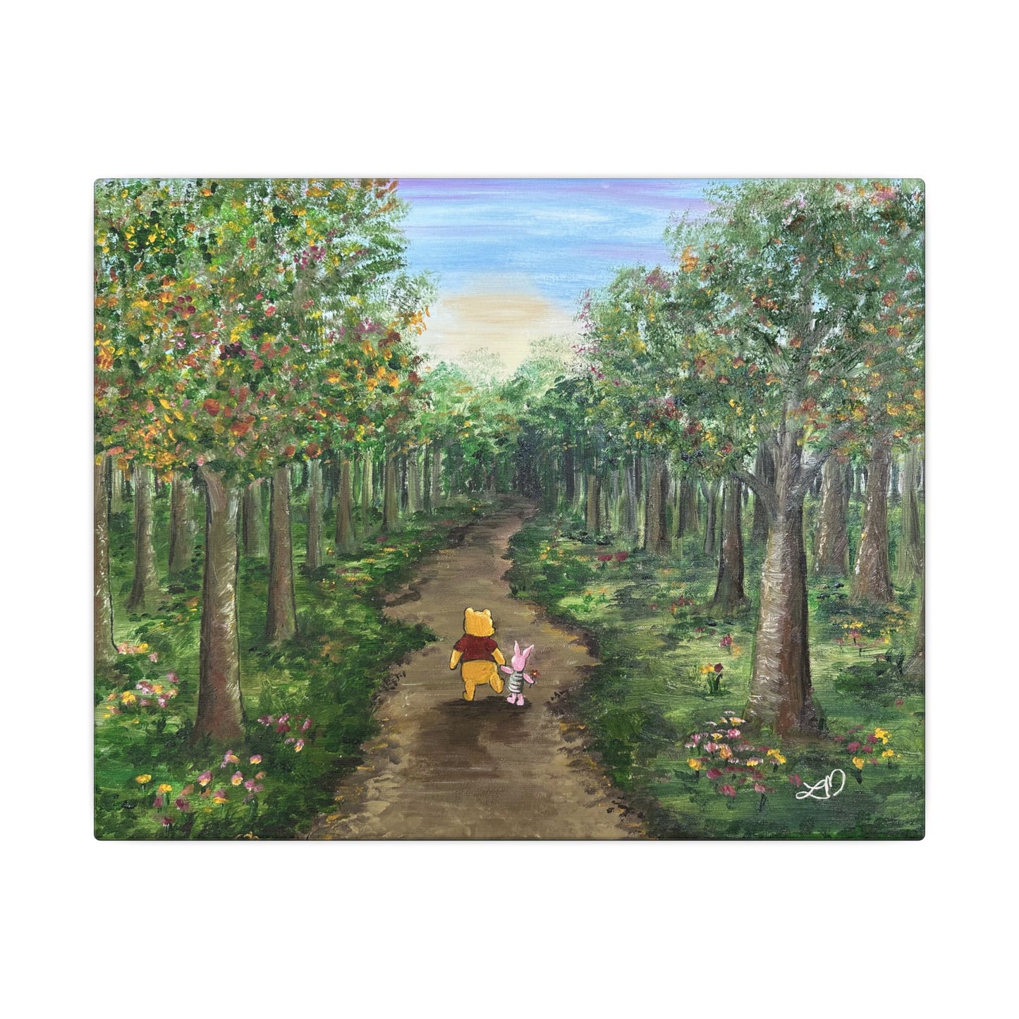"Deep In The Hundred Acre Wood" - Matte Canvas, Stretched, 0.75"