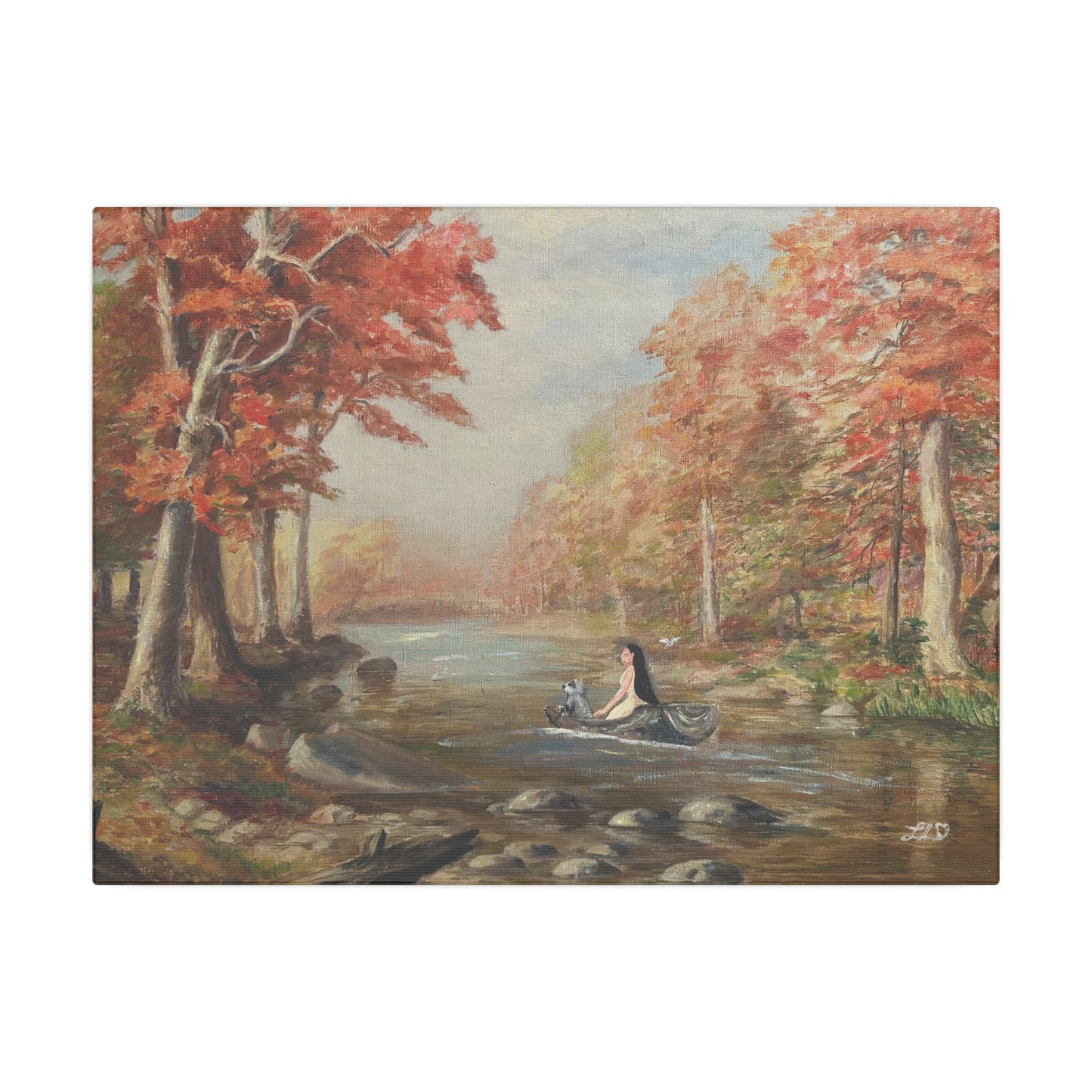 "Around the Riverbend" - Matte Canvas, Stretched, 0.75"