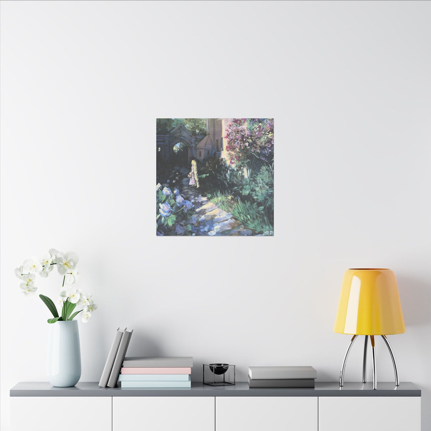 "Flower Gleam and Glow" - Matte Canvas, Stretched, 0.75"