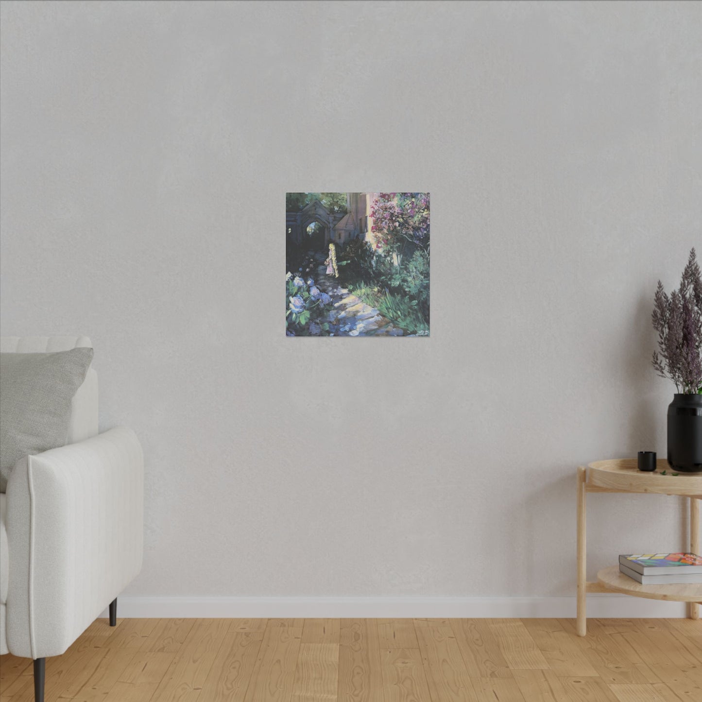 "Flower Gleam and Glow" - Matte Canvas, Stretched, 0.75"