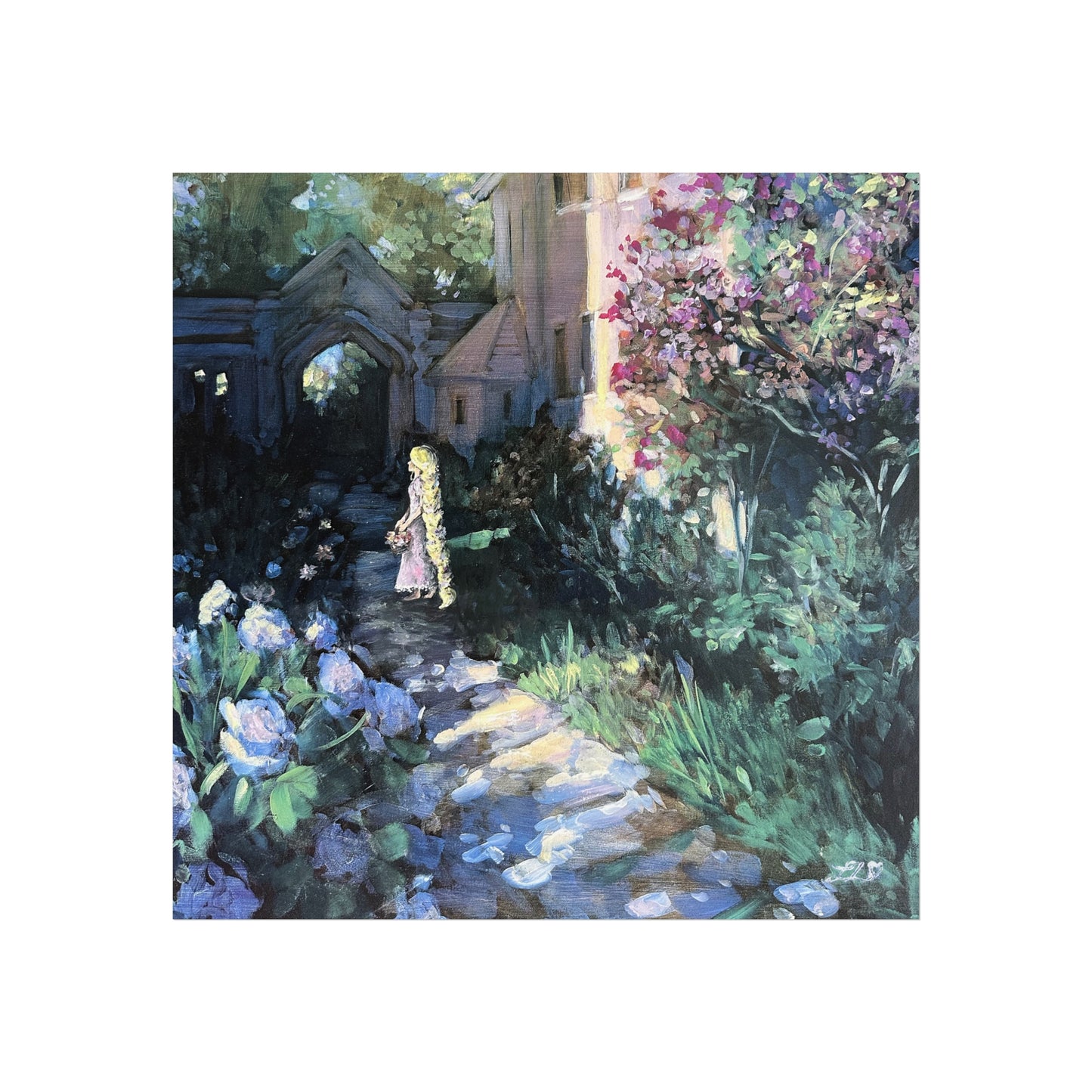 "Flower Gleam and Glow" Print- Fine Art Poster