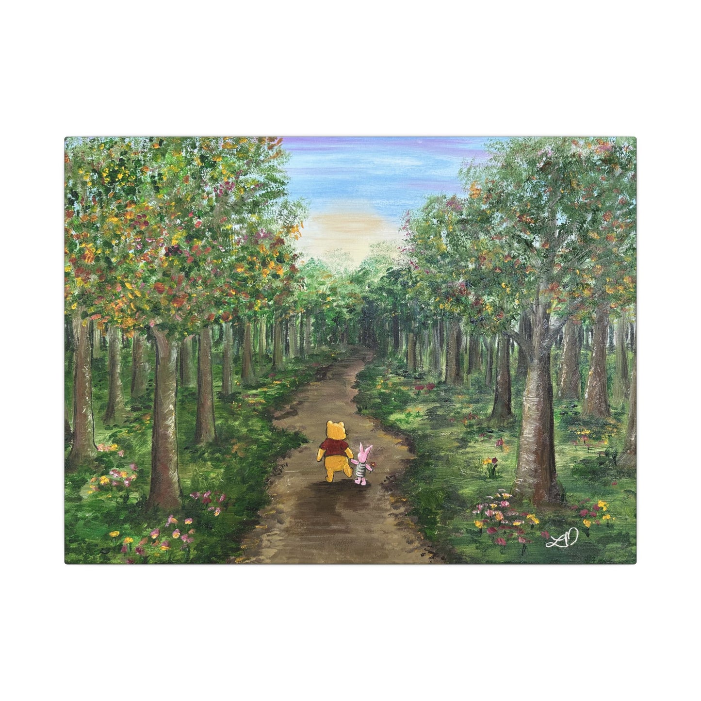"Deep In The Hundred Acre Wood" - Matte Canvas, Stretched, 0.75"
