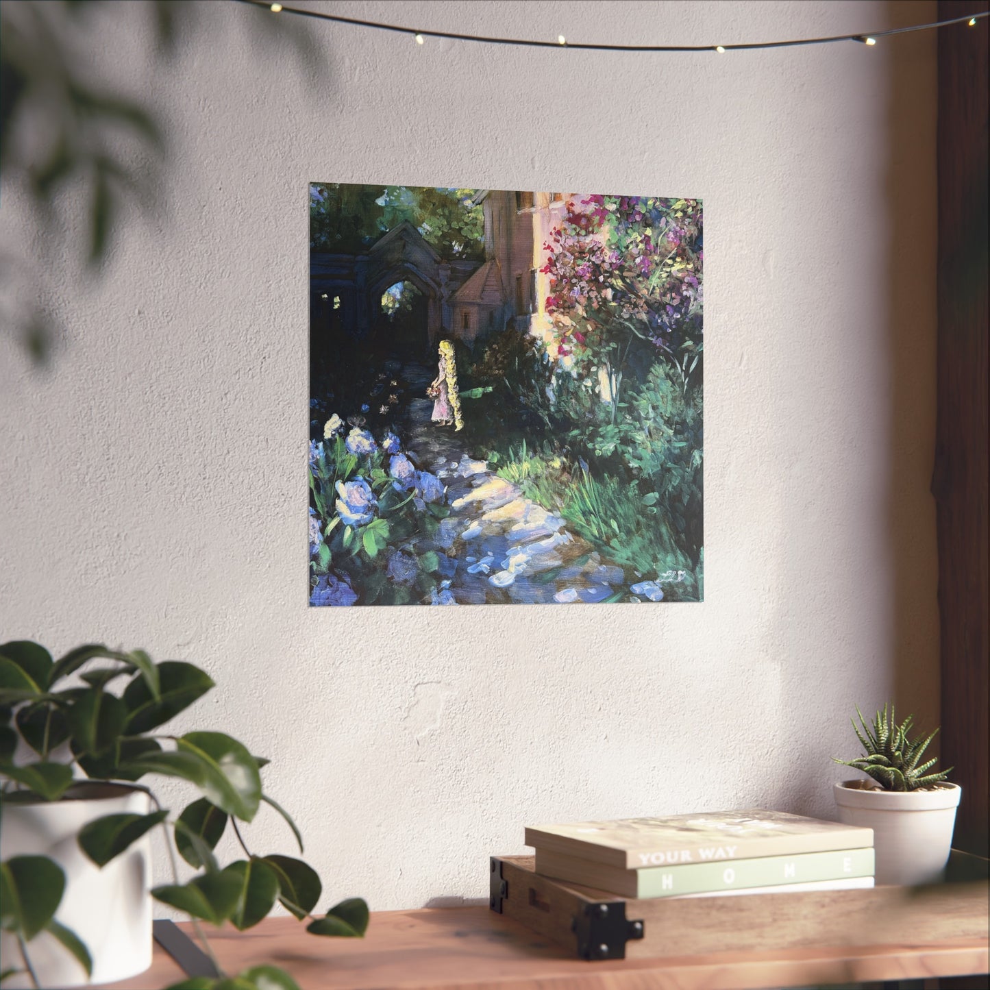 "Flower Gleam and Glow" Print- Fine Art Poster