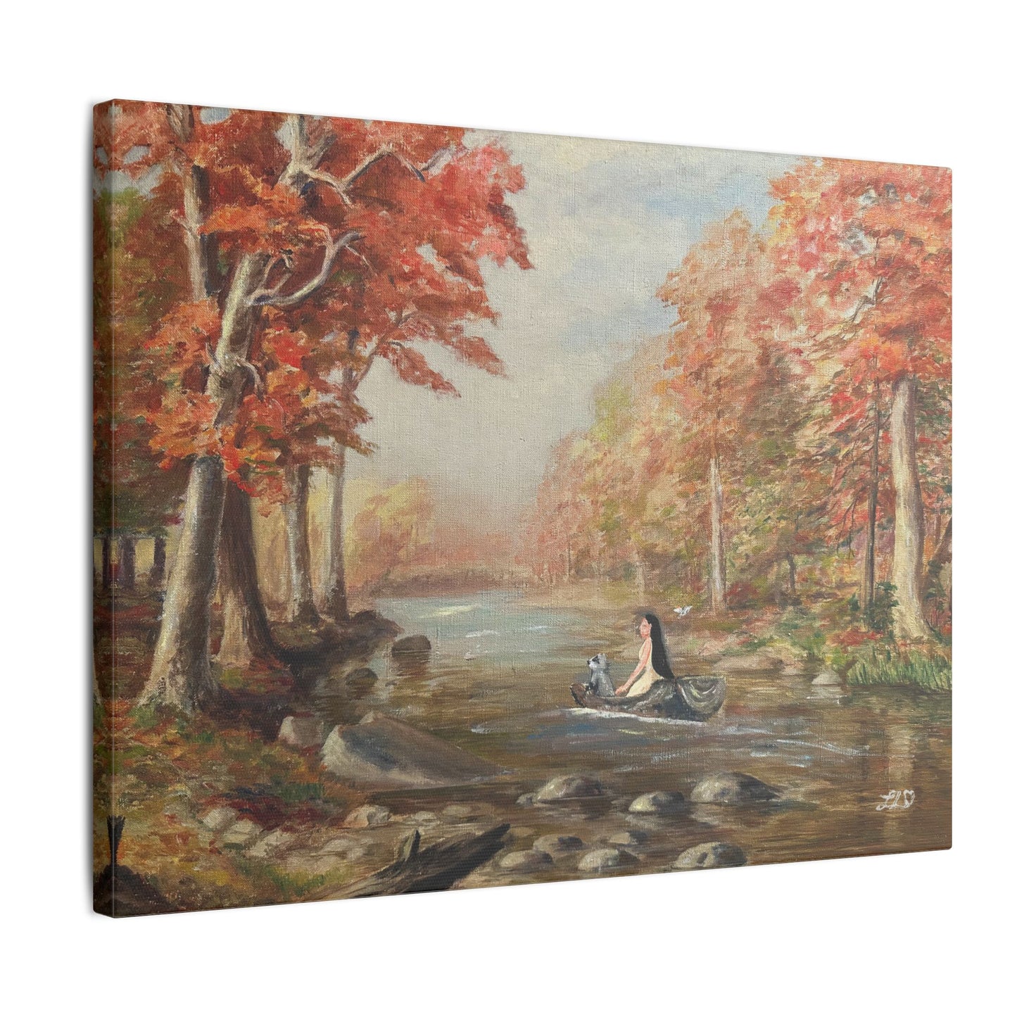 "Around the Riverbend" - Matte Canvas, Stretched, 0.75"