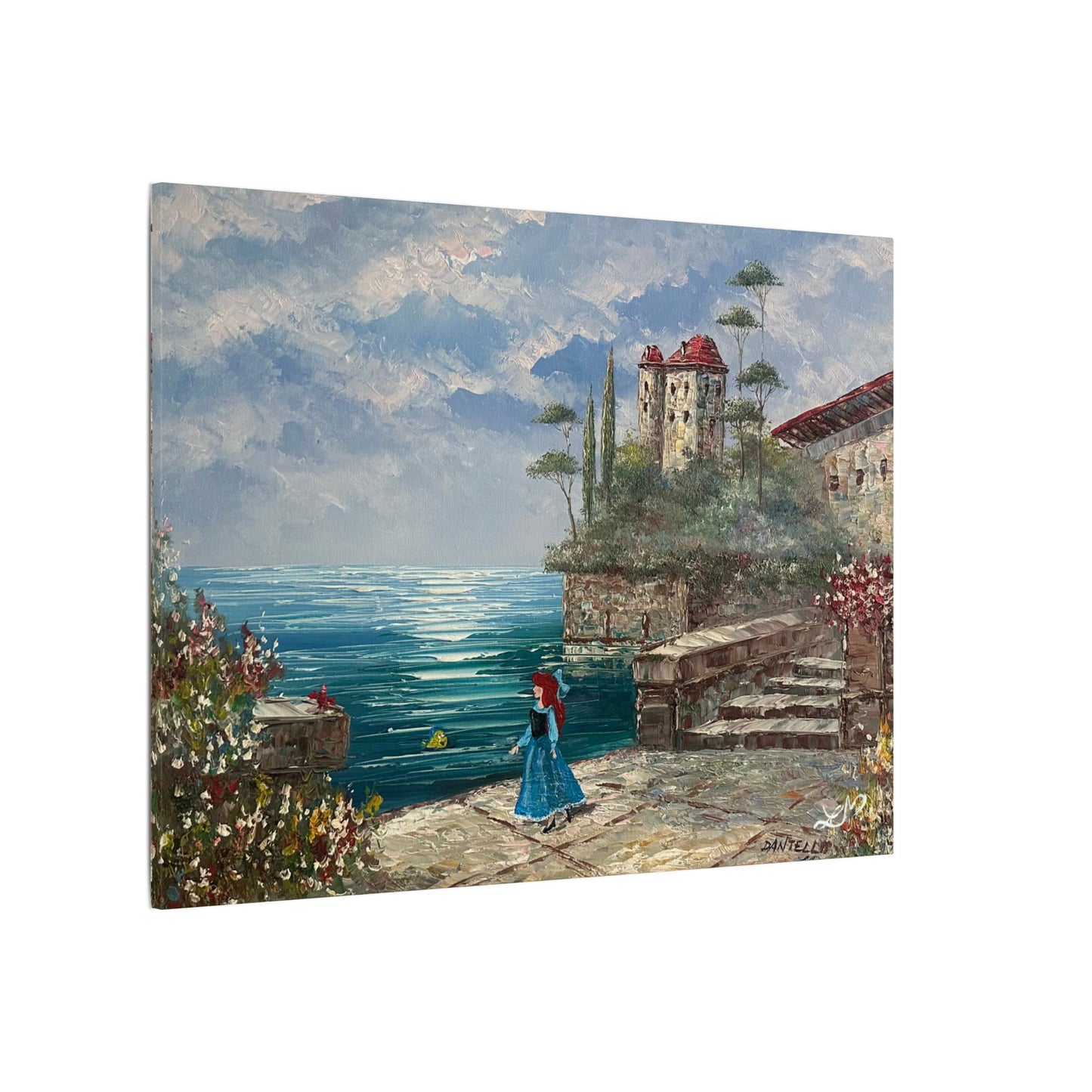 “Blue dress" - Matte Canvas, Stretched, 0.75"
