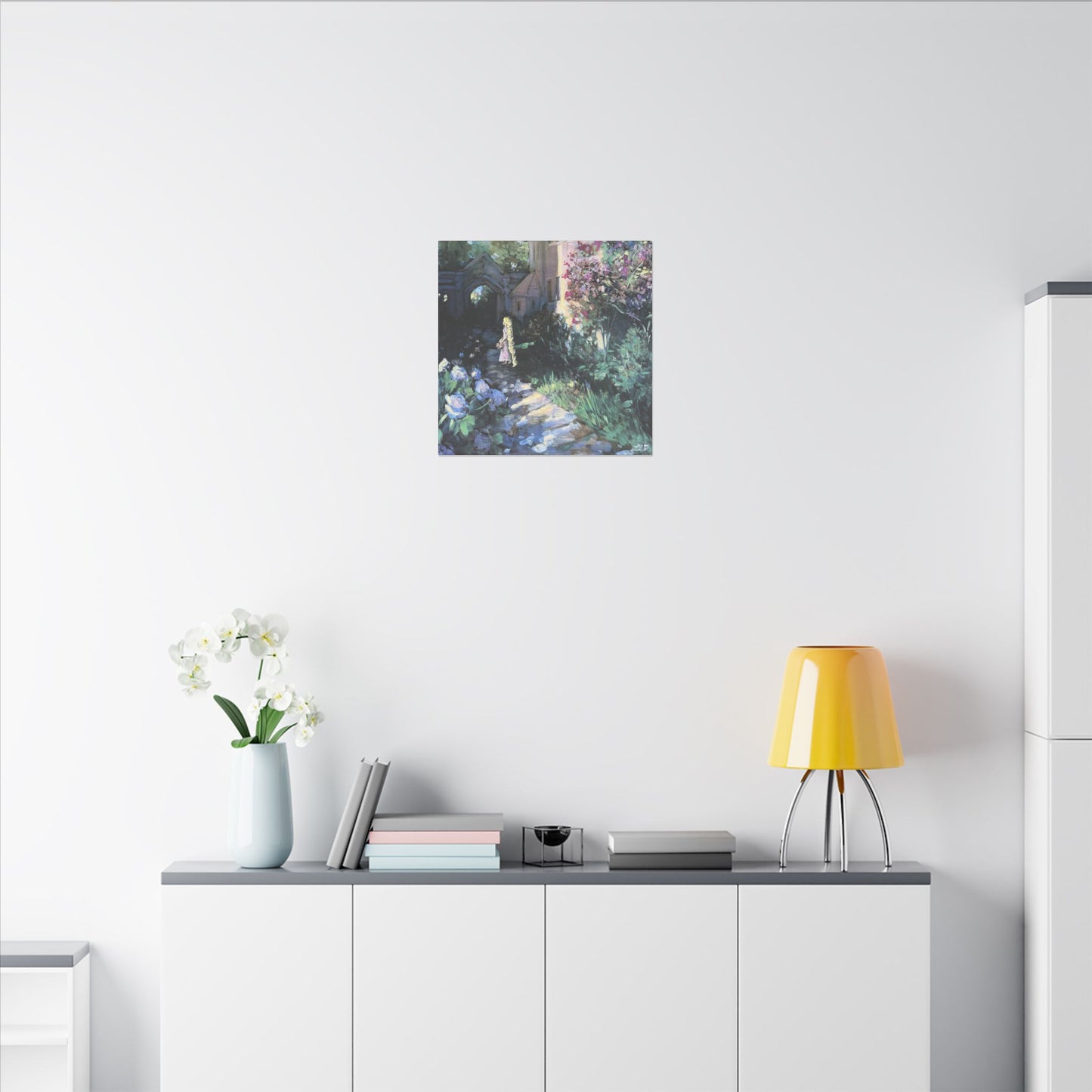 "Flower Gleam and Glow" - Matte Canvas, Stretched, 0.75"