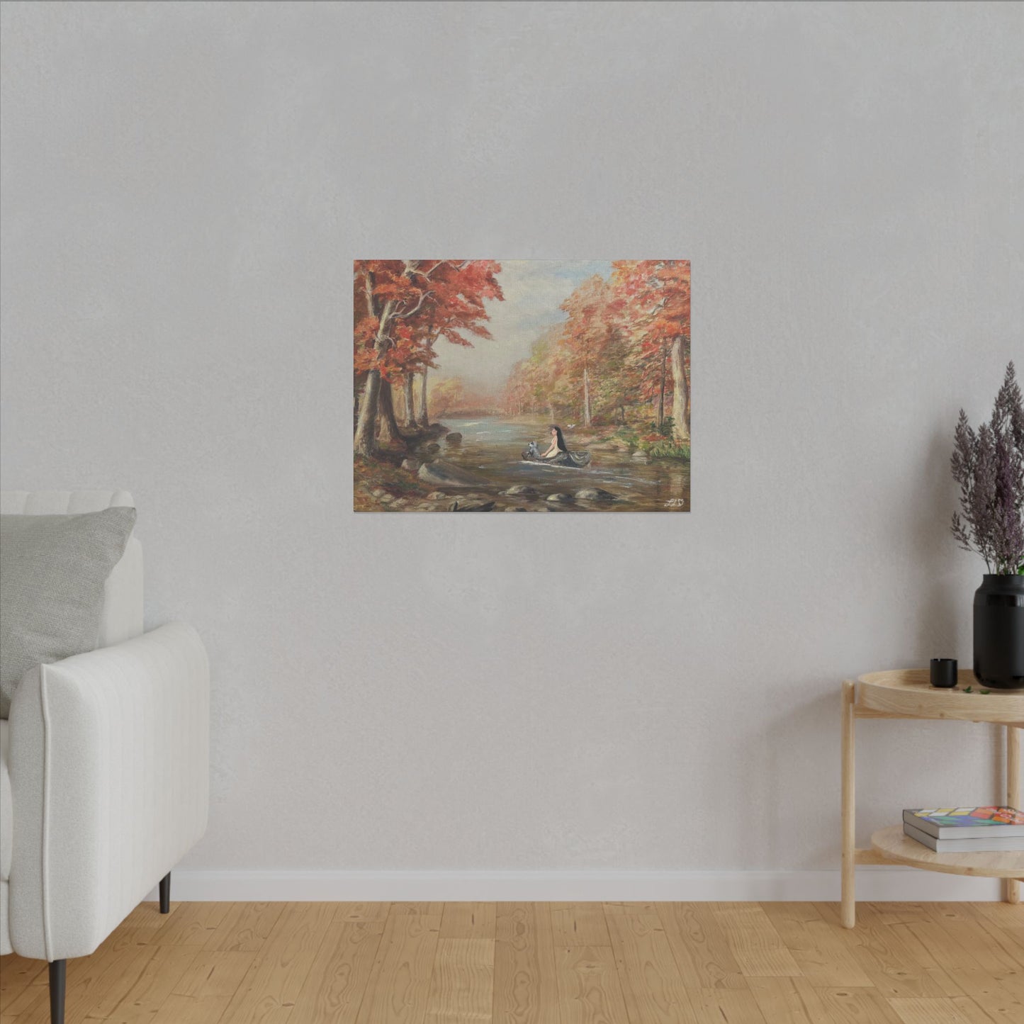 "Around the Riverbend" - Matte Canvas, Stretched, 0.75"