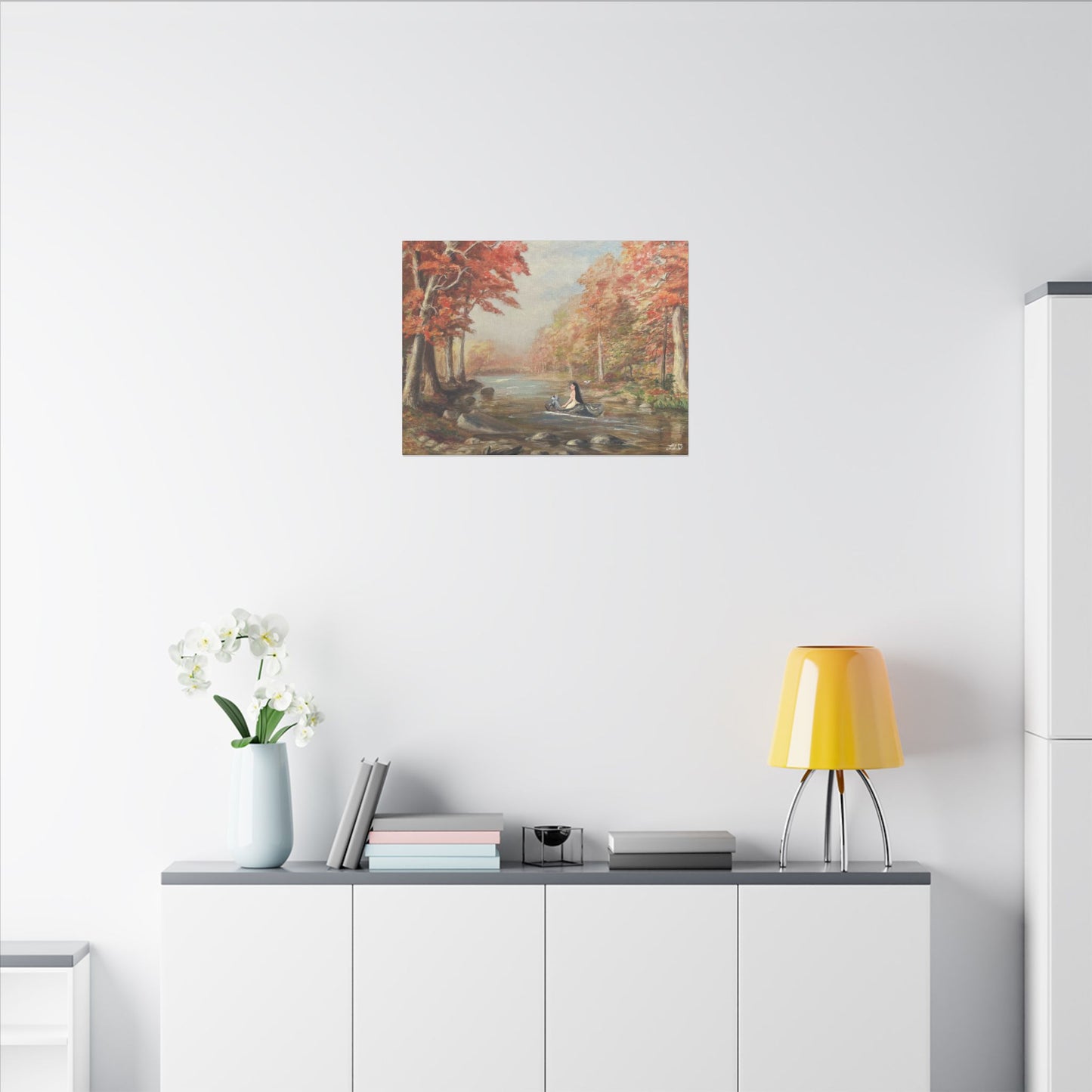 "Around the Riverbend" - Matte Canvas, Stretched, 0.75"