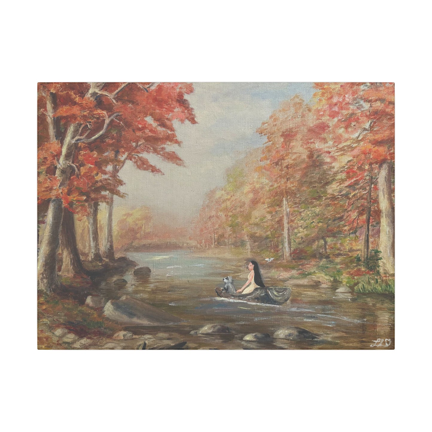 "Around the Riverbend" - Matte Canvas, Stretched, 0.75"