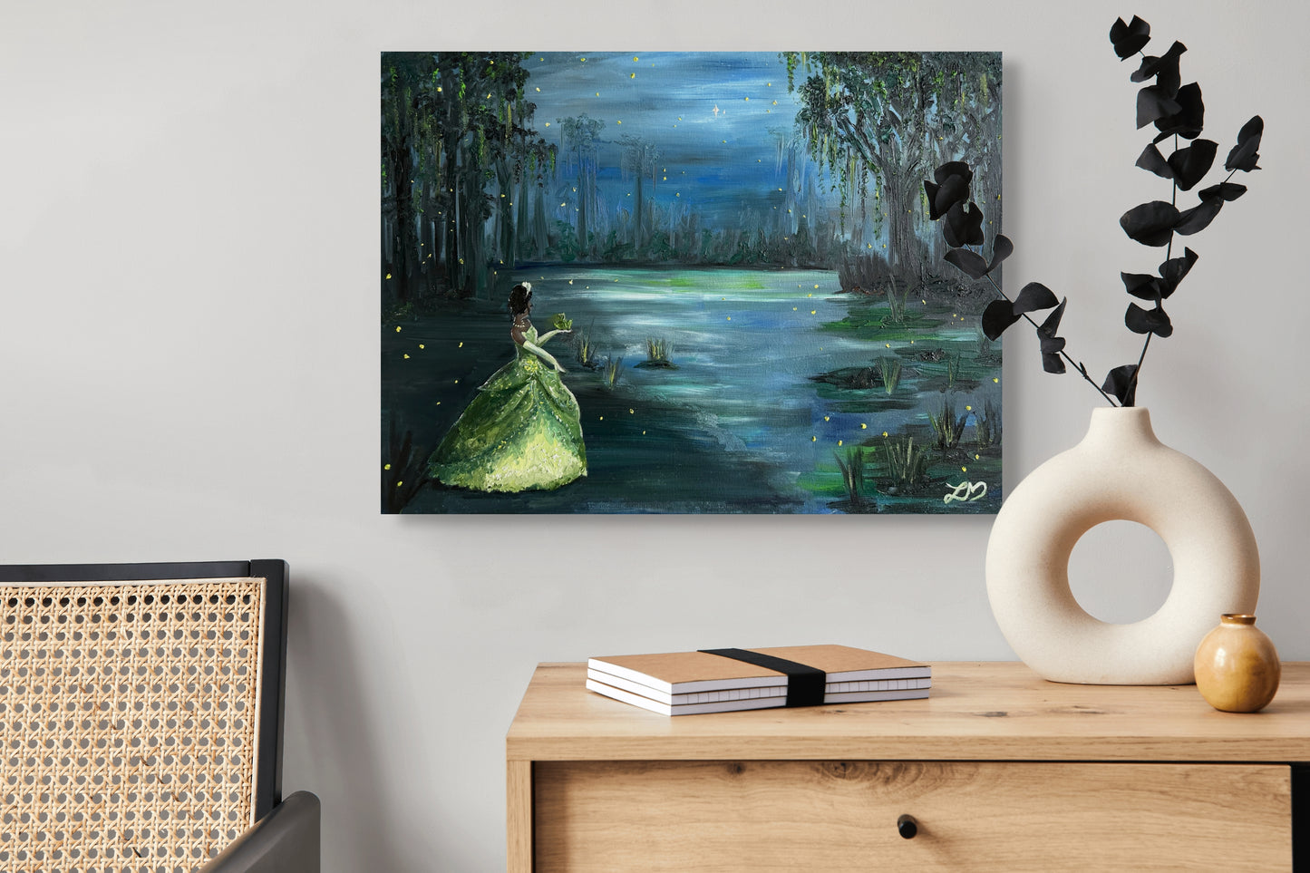 "Look How She Lights Up The Sky" Original Painting 18x24