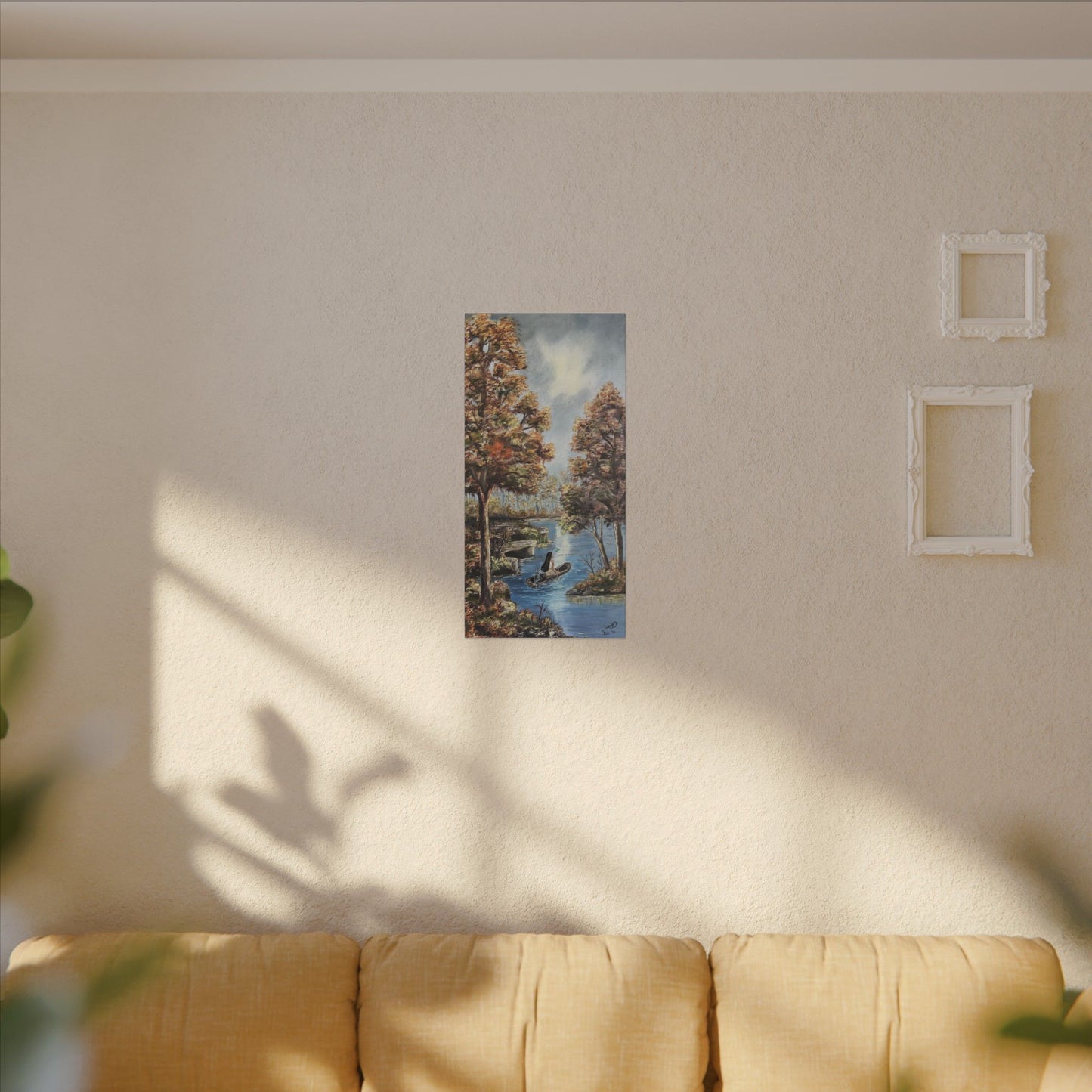 "Autumn Riverbend" - Matte Canvas, Stretched, 0.75"
