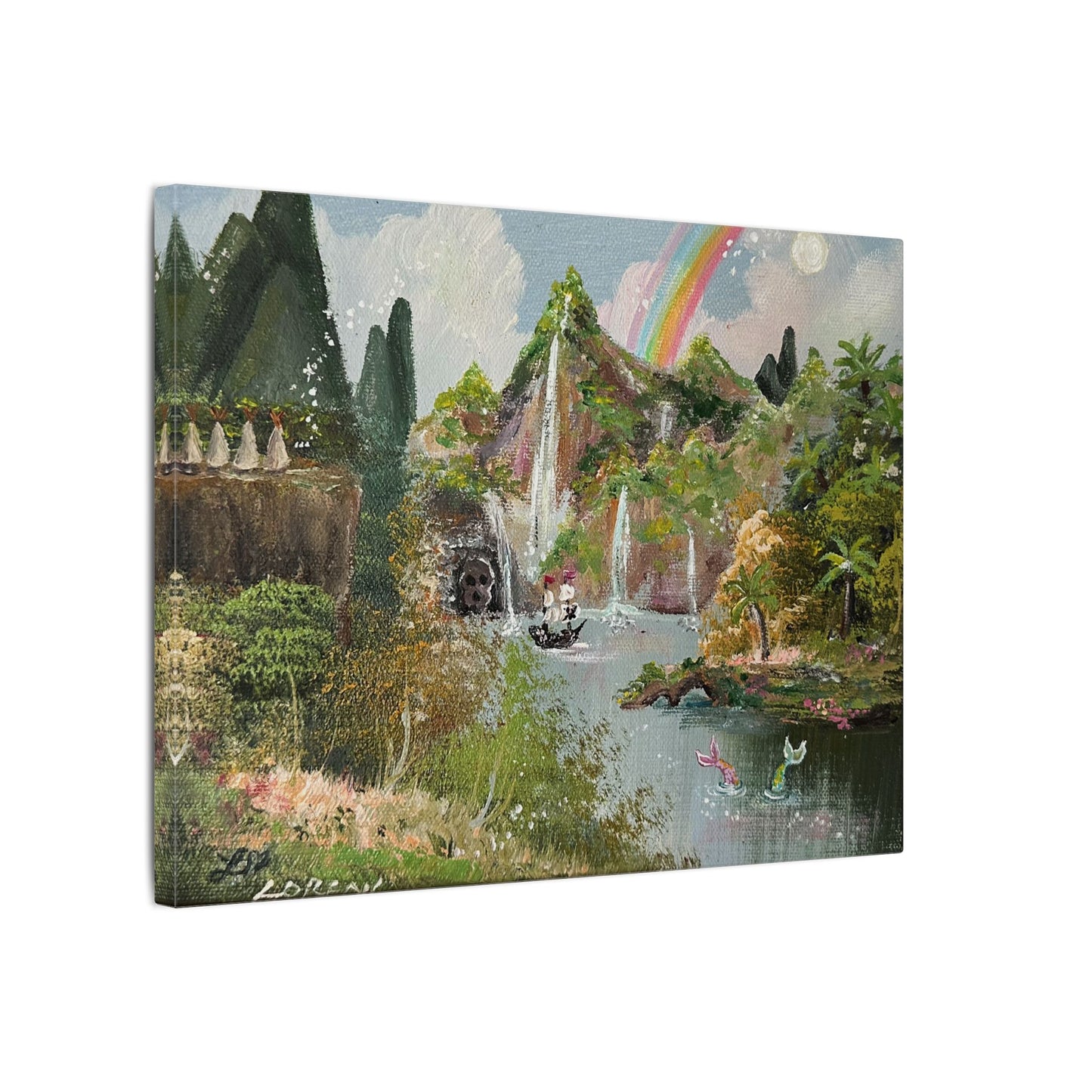 "Off to Neverland"  - Matte Canvas, Stretched, 0.75"