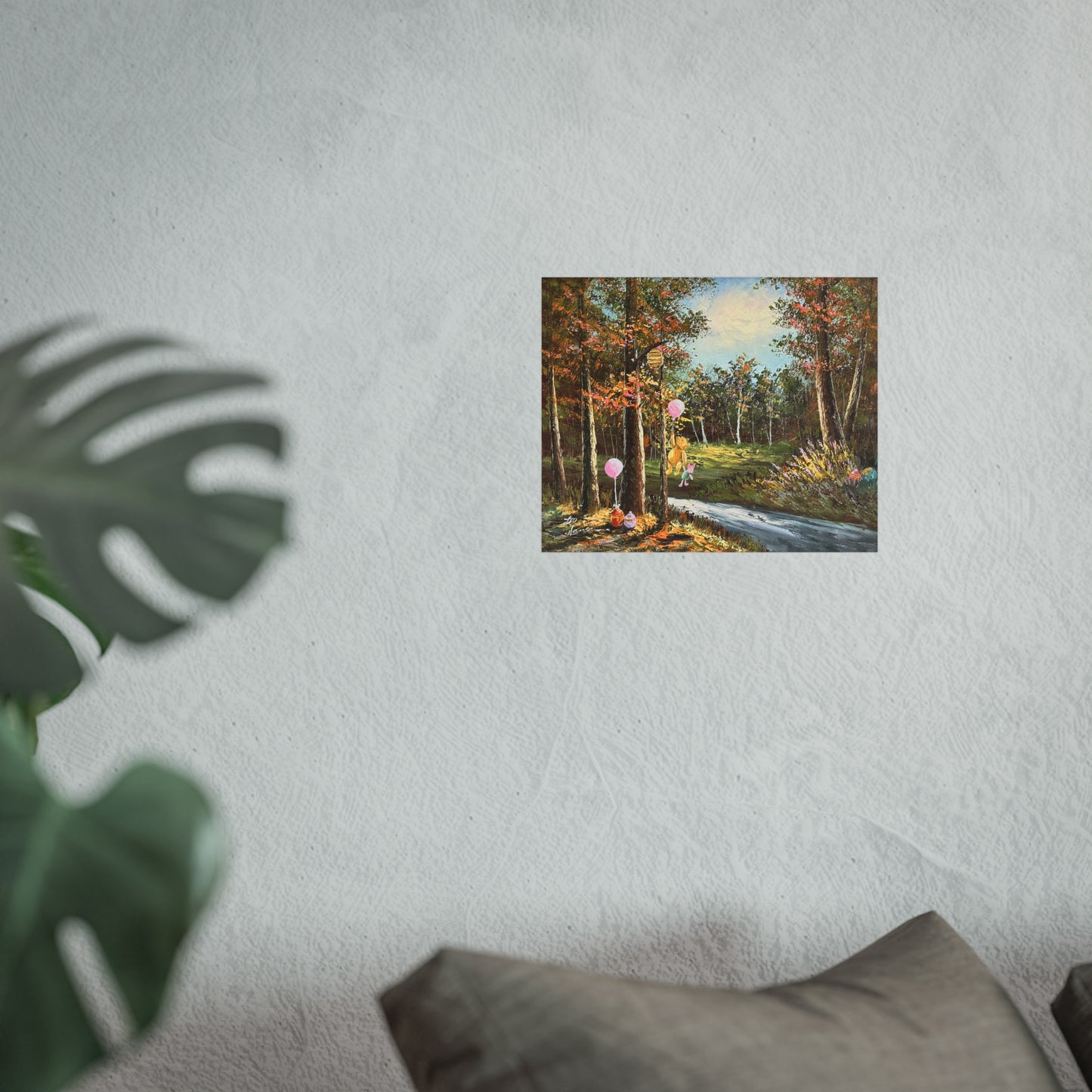 "Springtime with Pooh" - Fine Art Poster