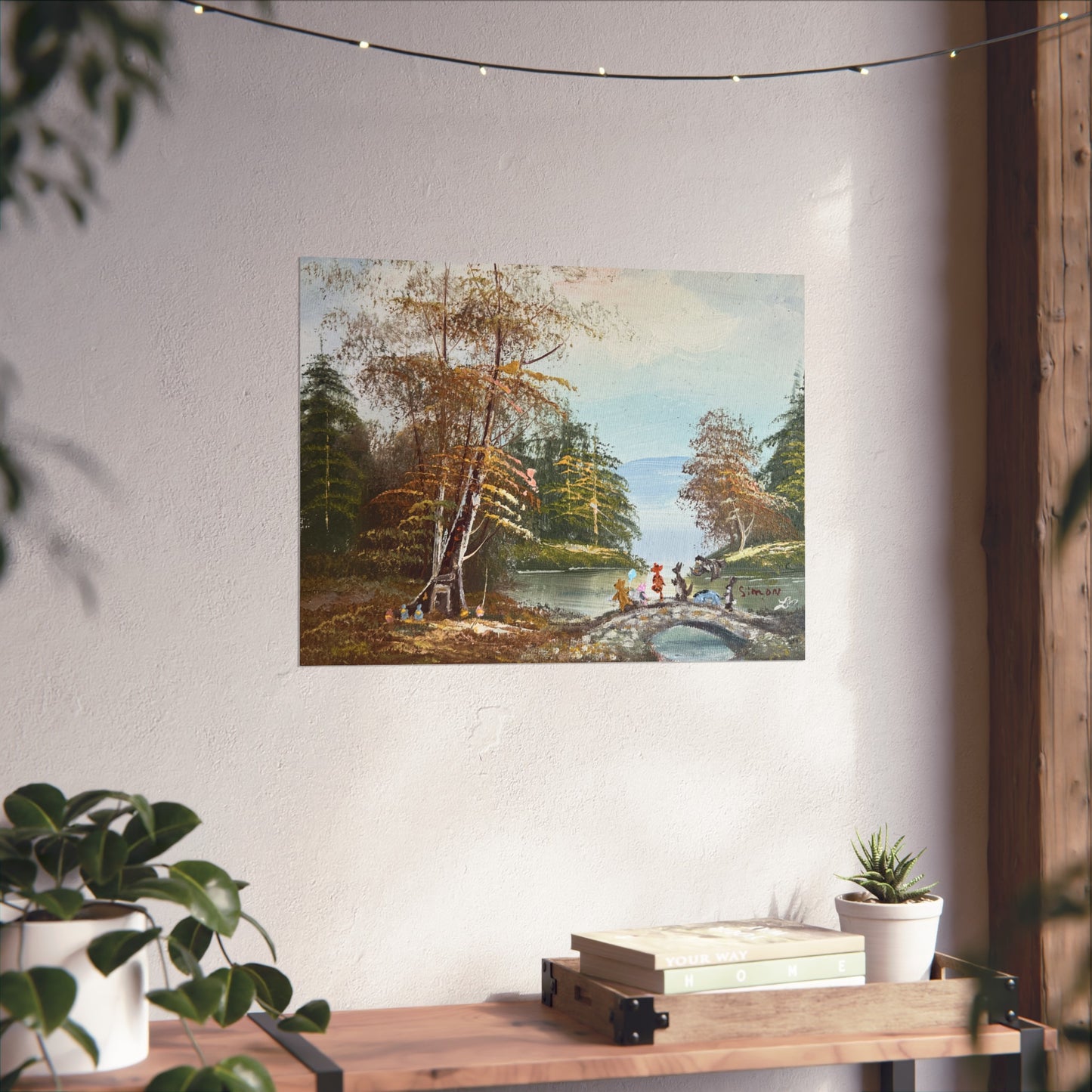 "A Walk Along Pooh Sticks Bridge" - Fine Art Poster