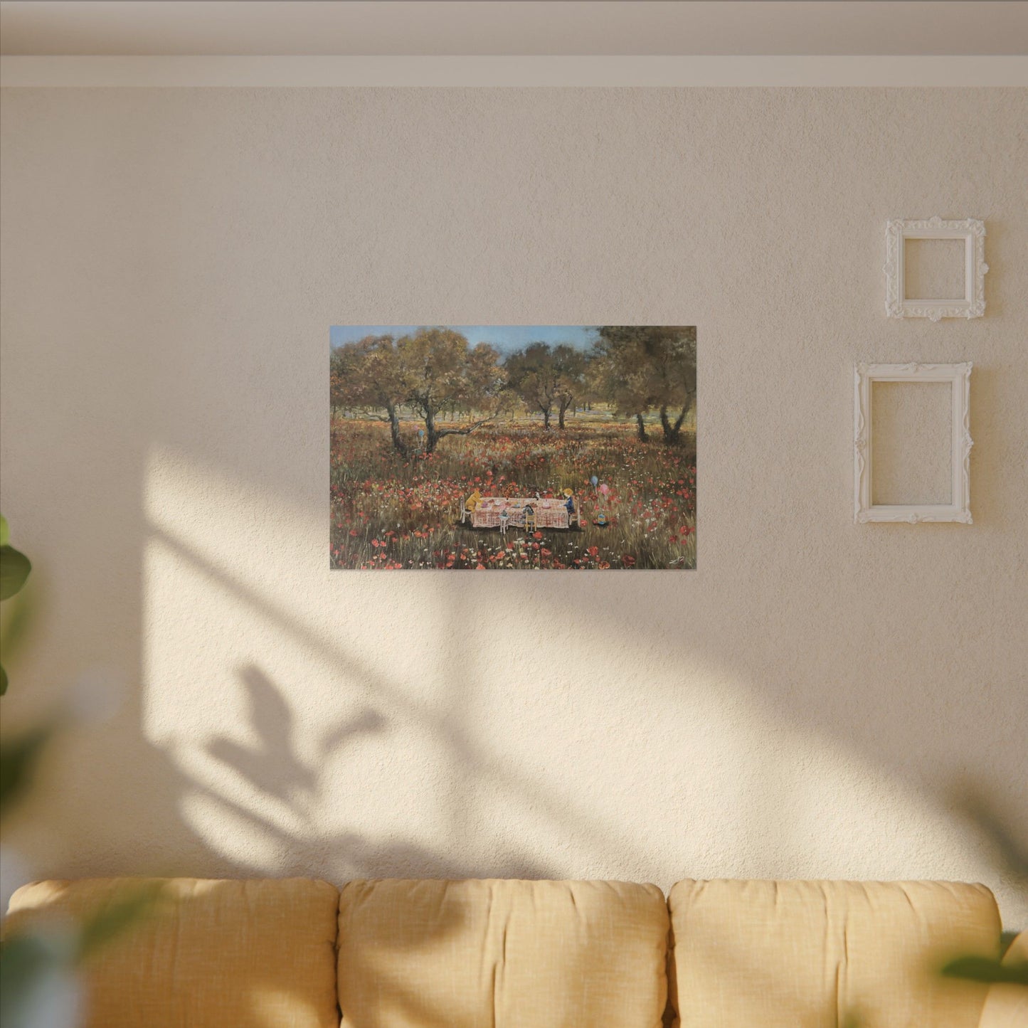 Piglet's Tea Party - Matte Canvas, Stretched, 0.75"