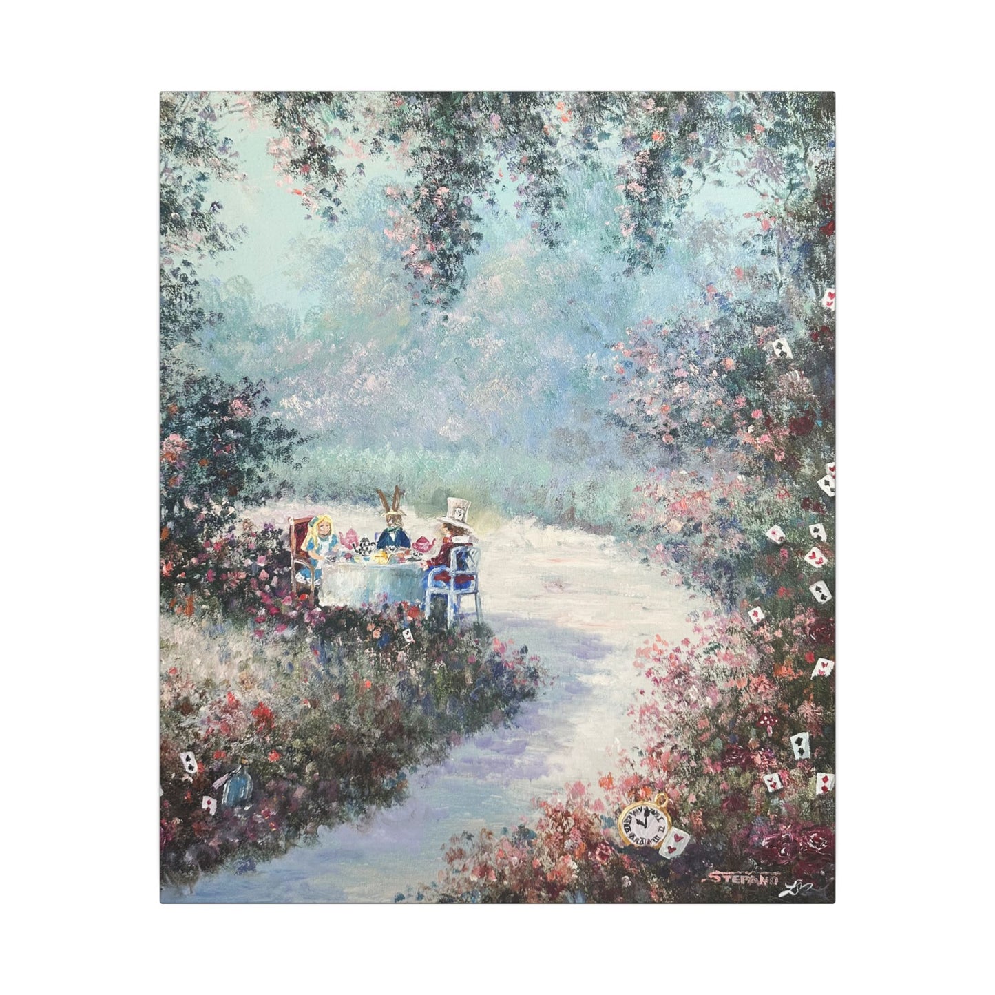 "Mad Tea Party" - Matte Canvas, Stretched, 0.75"