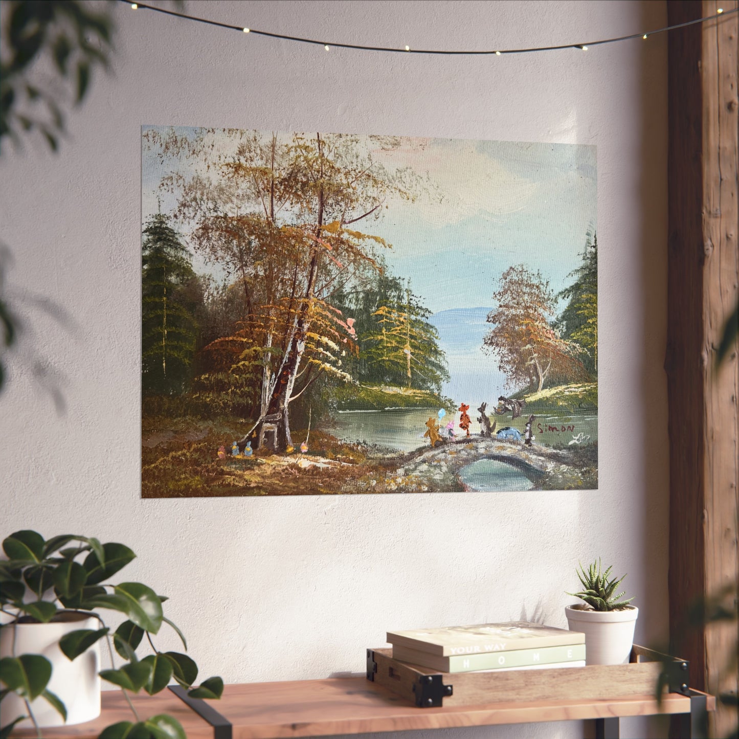 "A Walk Along Pooh Sticks Bridge" - Fine Art Poster
