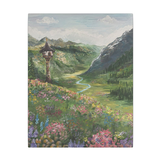 "Let Your Hair Down" - Matte Canvas, Stretched, 0.75"