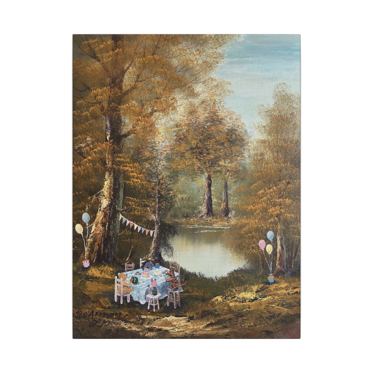 "Hundred Acre Celebration"  - Matte Canvas, Stretched, 0.75"