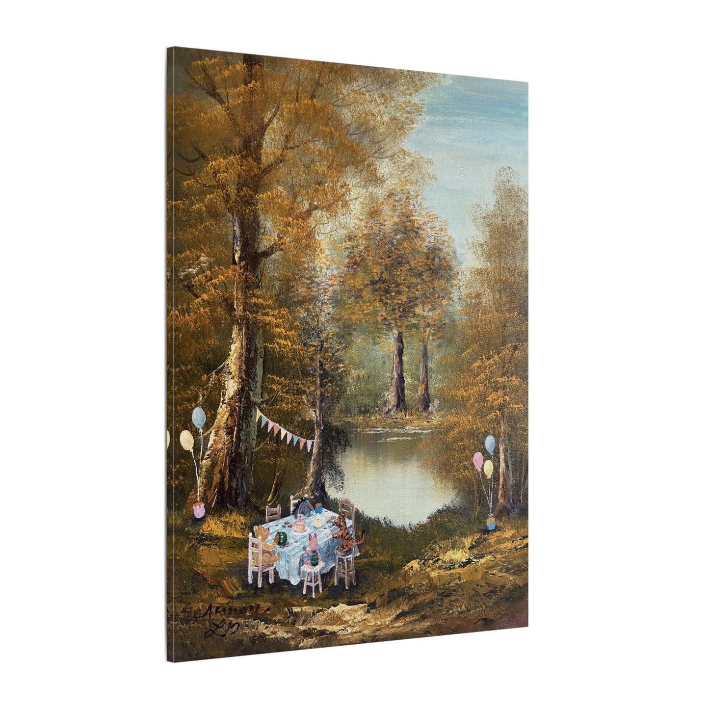 "Hundred Acre Celebration"  - Matte Canvas, Stretched, 0.75"