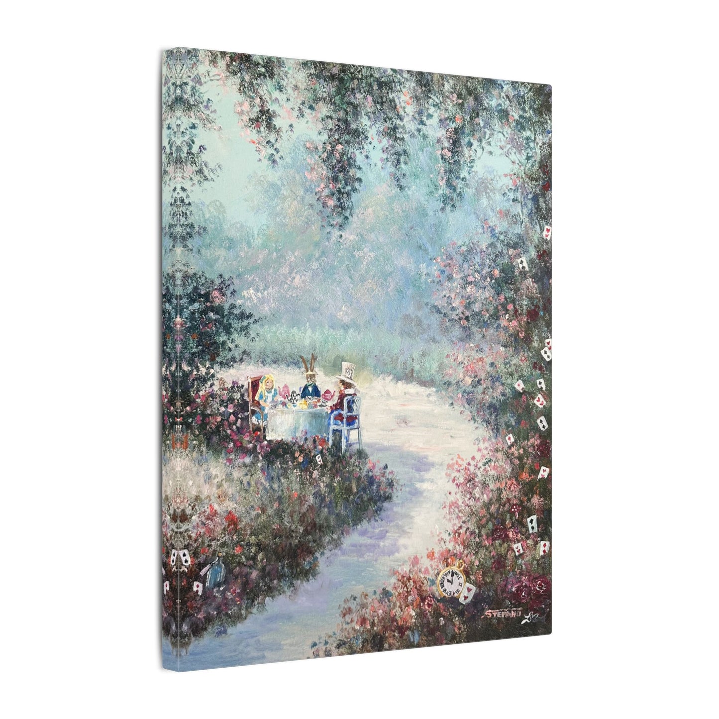 "Mad Tea Party" - Matte Canvas, Stretched, 0.75"