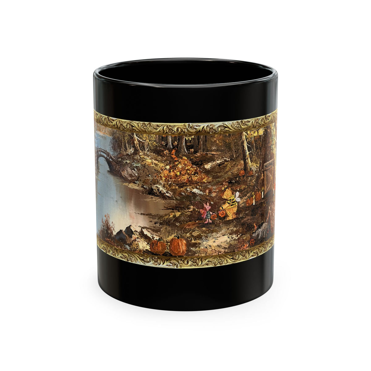 "Halloween in the Hundred Acre Wood" - Traditional Ceramic Mug