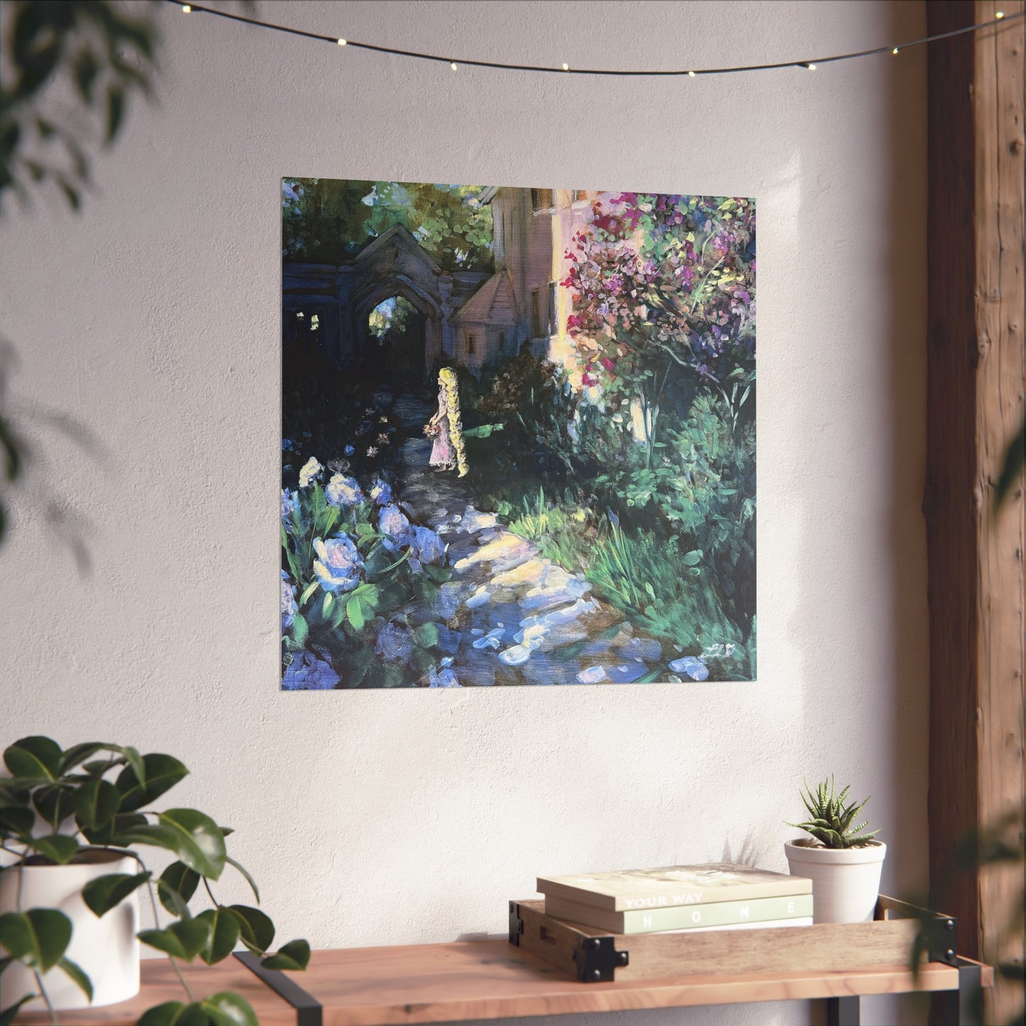 "Flower Gleam and Glow" Print- Fine Art Poster