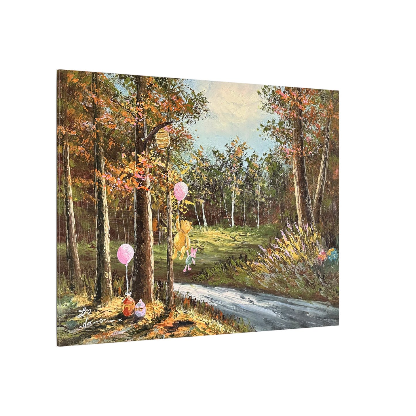 "Springtime with Pooh" - Matte Canvas, Stretched, 0.75"