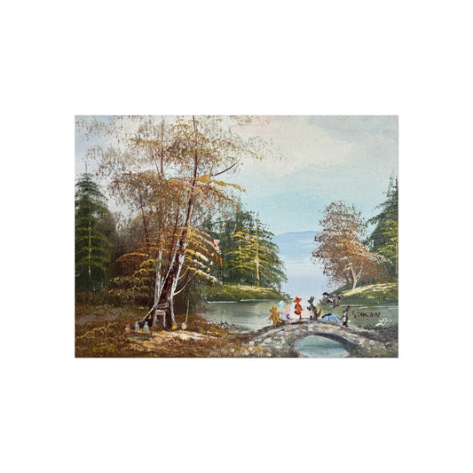 "A Walk Along Pooh Sticks Bridge" - Fine Art Poster