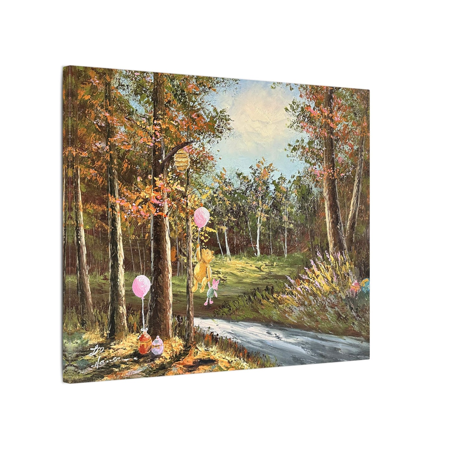 "Springtime with Pooh" - Matte Canvas, Stretched, 0.75"