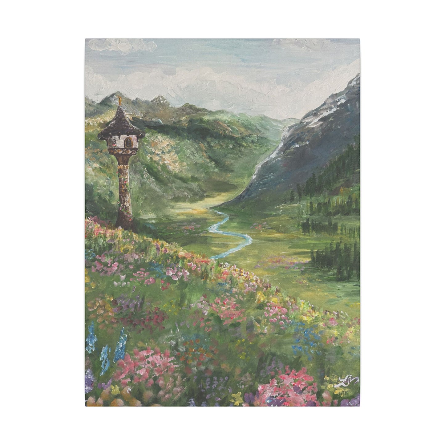 "Let Your Hair Down" - Matte Canvas, Stretched, 0.75"