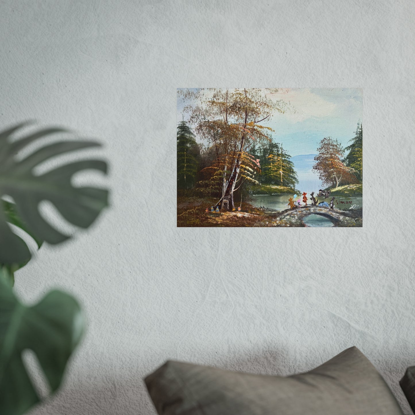 "A Walk Along Pooh Sticks Bridge" - Fine Art Poster