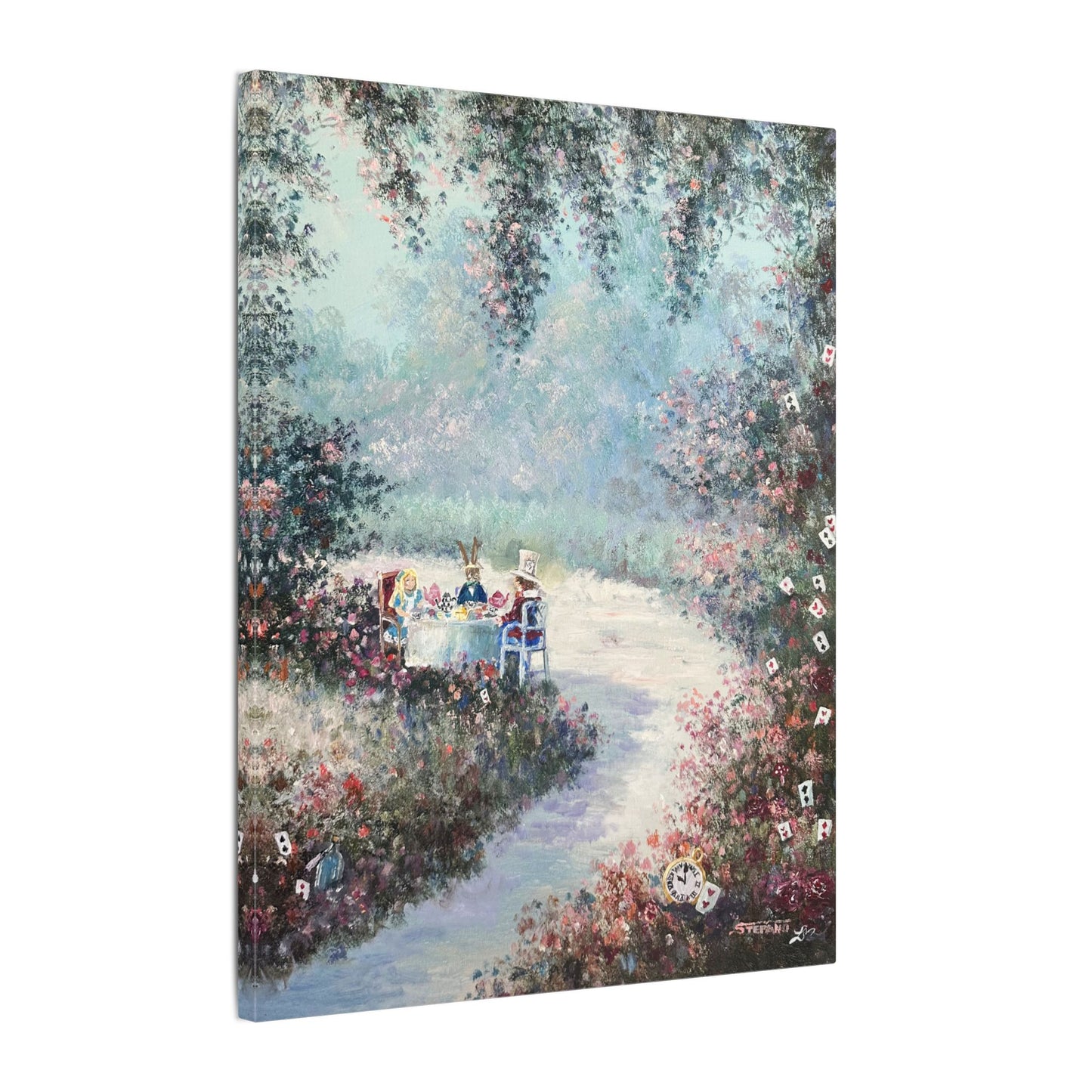 "Mad Tea Party" - Matte Canvas, Stretched, 0.75"