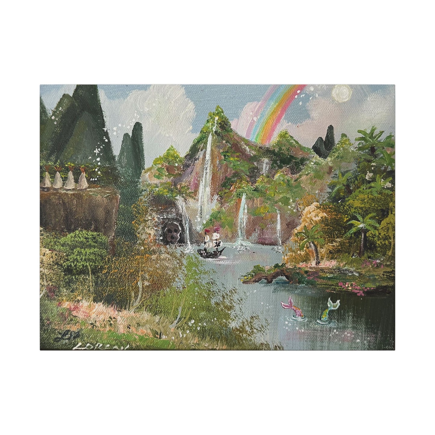 "Off to Neverland"  - Matte Canvas, Stretched, 0.75"