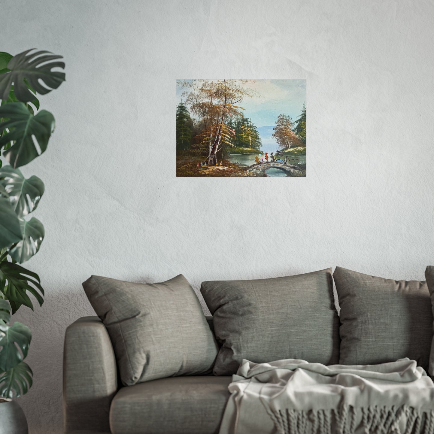 "A Walk Along Pooh Sticks Bridge" - Fine Art Poster