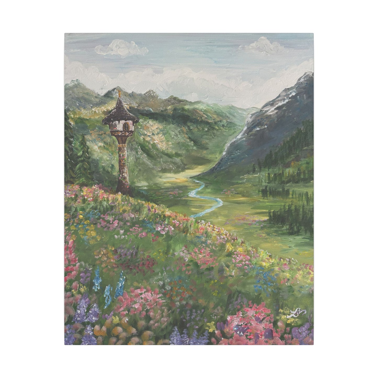 "Let Your Hair Down" - Matte Canvas, Stretched, 0.75"
