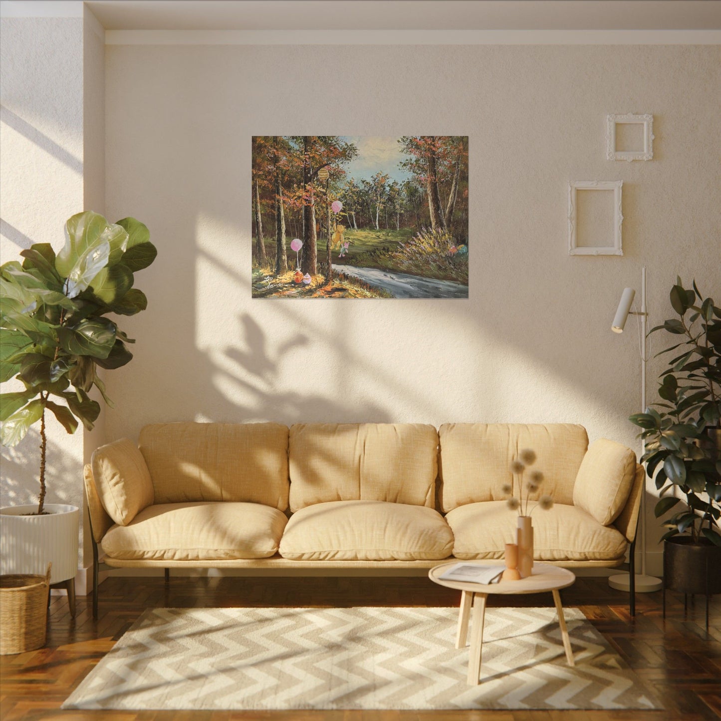 "Springtime with Pooh" - Matte Canvas, Stretched, 0.75"