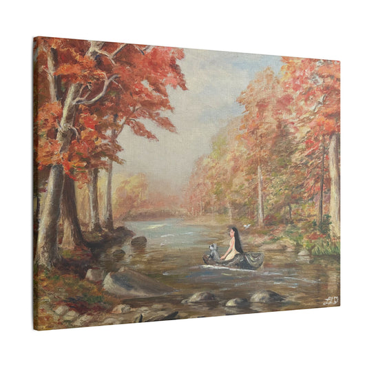 "Around the Riverbend" - Matte Canvas, Stretched, 0.75"