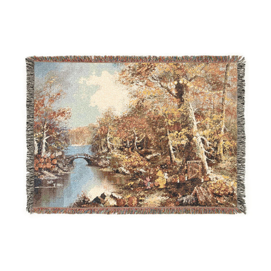 "Halloween in the Hundred Acre Woods" - Woven Blanket