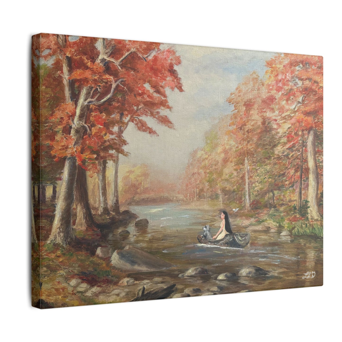 "Around the Riverbend" - Matte Canvas, Stretched, 0.75"