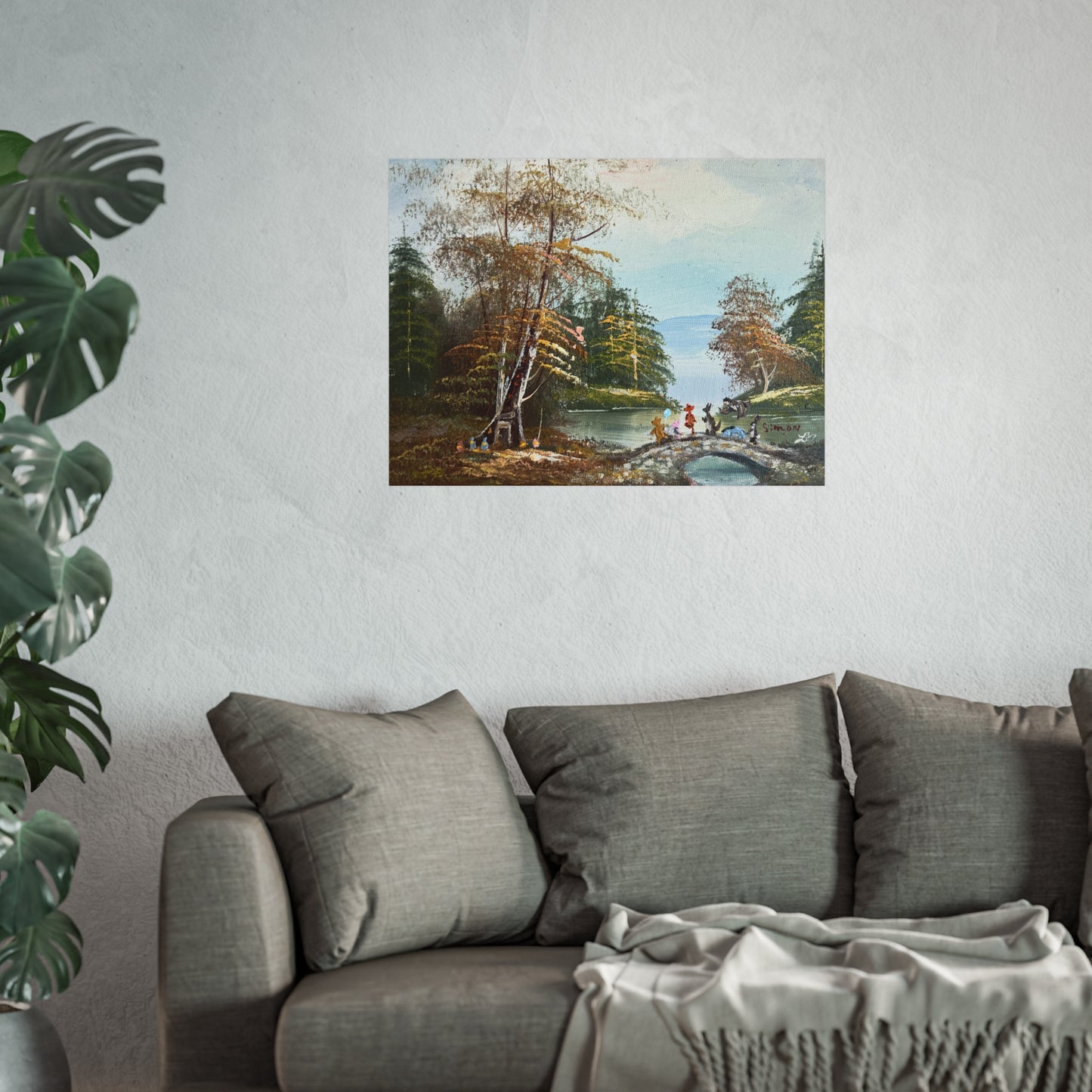 "A Walk Along Pooh Sticks Bridge" - Fine Art Poster