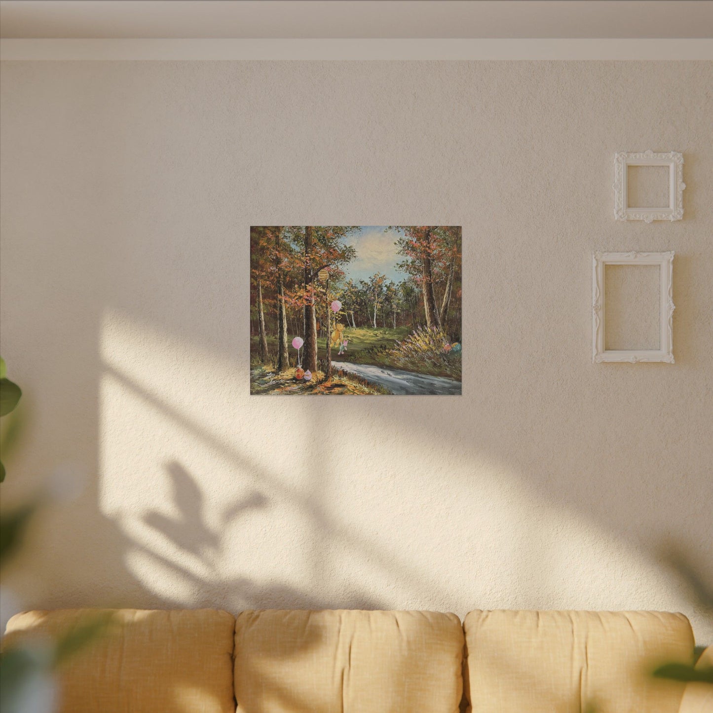 "Springtime with Pooh" - Matte Canvas, Stretched, 0.75"
