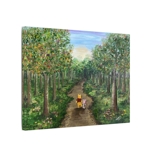 "Deep In The Hundred Acre Wood" - Matte Canvas, Stretched, 0.75"