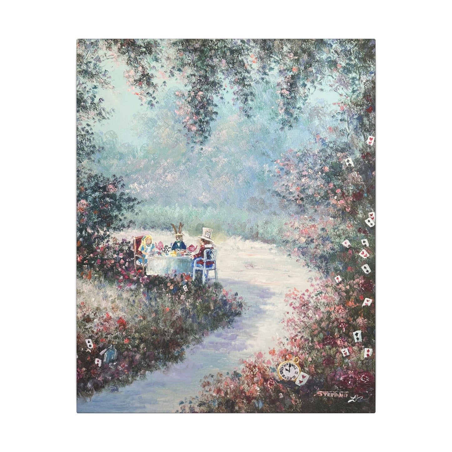 "Mad Tea Party" - Matte Canvas, Stretched, 0.75"